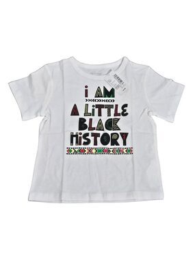 NWT | The Children's Place I Am A Little Black History Graphic Tee Shirt | 18-24